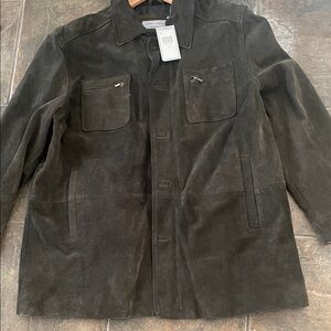 Joseph Abboud Dark Brown Suede Jacket